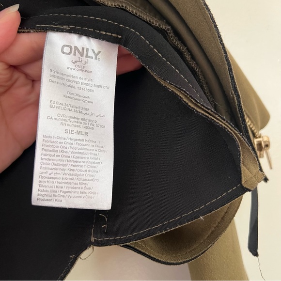 ONLY military suede jacket size EU 38 - Picture 3 of 7